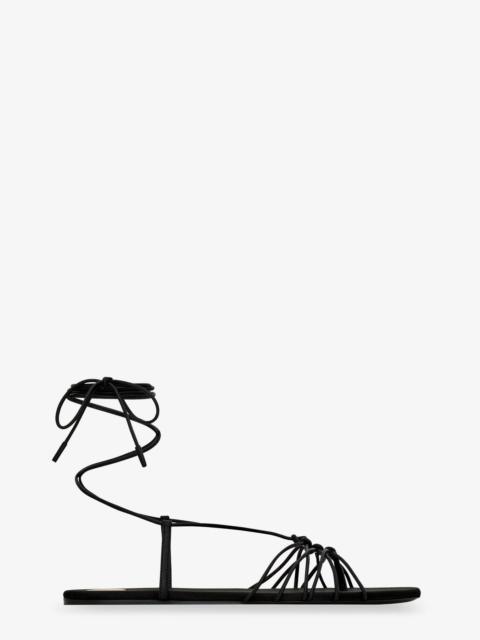 SAINT LAURENT Saint Laurent Babylone Leather Sandals