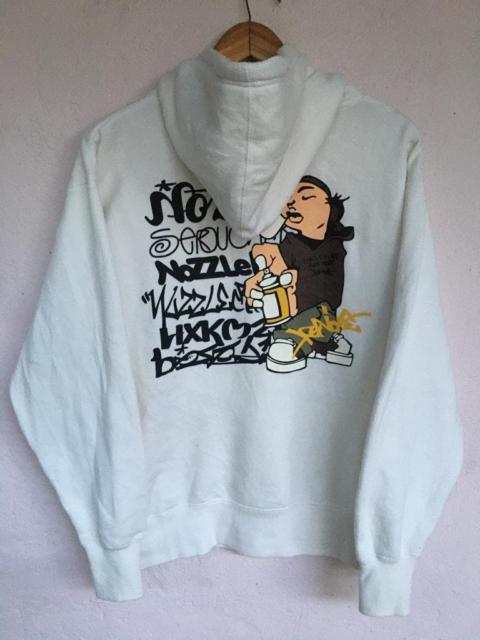 Other Designers Hypebeast - Vintage Oblo Spray Street Art Graffiti White Hoodies