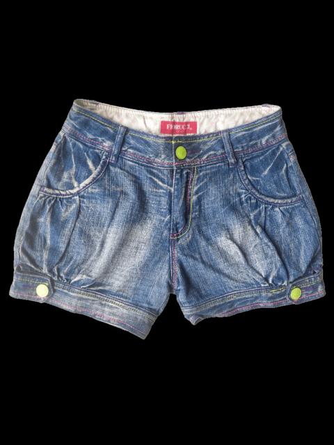 FIORUCCI Fiorucci J-S Color Stitch Denim Shorts – Y2K Harajuku
