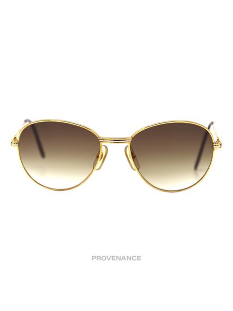Cartier Brillant Diamond Vintage Sunglasses - Gold Brown