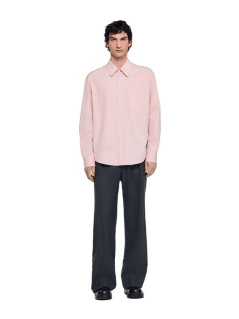 Sandro SANDRO Striped shirt in Baby Pink at Nordstrom