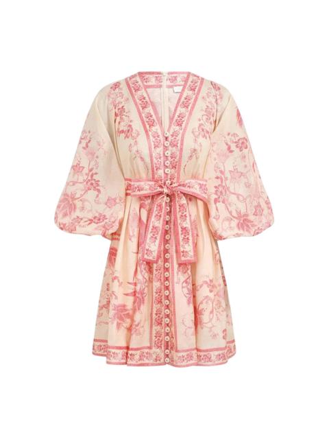 Zimmermann Lucky Plunge Mini Dress