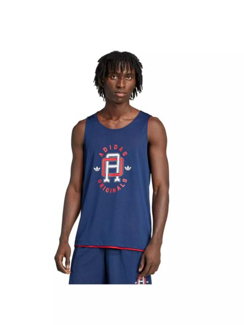 adidas Originals Men's Varsity Mesh Tank -Indigo