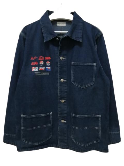 Other Designers Vintage - Rare!! Vintage PEPSI COLA x SUNTORY Denim Chore Jacket