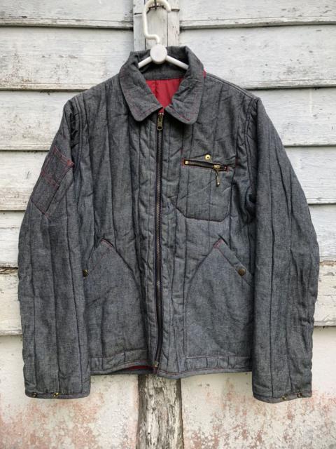 Other Designers Japanese Brand - X-Rated Wear Reversible Denim Nylon Padded Quilted Jacket