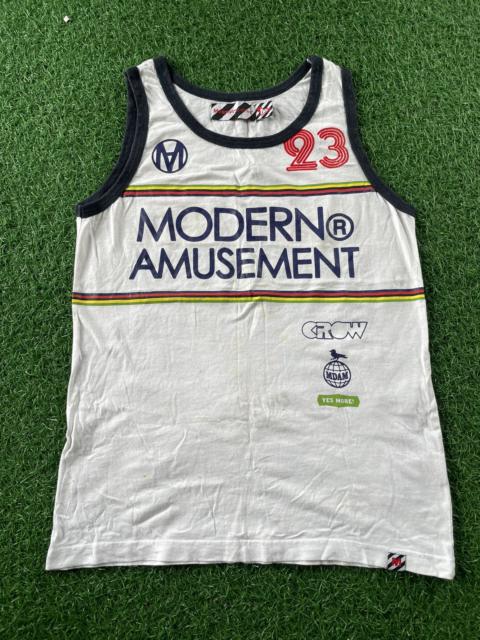 Other Designers ⚡️Modern Amusement Spell Out Rainbow Logo Tank Top