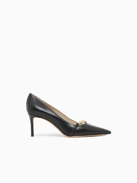 GIORGIO ARMANI LEATHER COURT SHOES