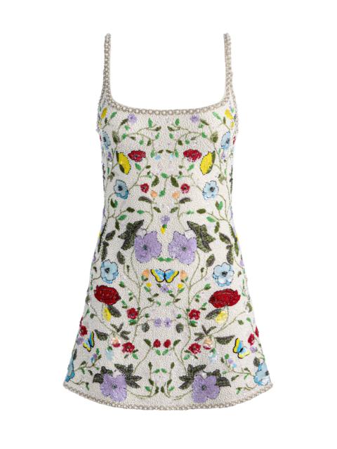 Alice + Olivia JULIA EMBELLISHED MINI GOWN