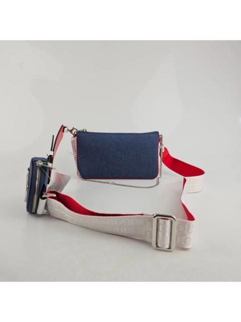 Christian Louboutin Louboutin Loubila Hybrid Denim Blue Shoulder Bag New