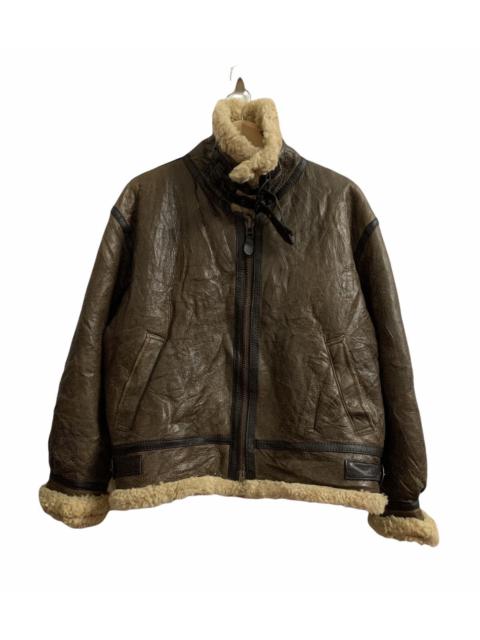 Other Designers Military - Vintage Pottar B3 Shearling Leather Jacket