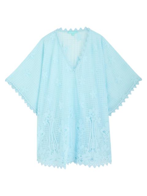 MELISSA ODABASH Melissa Odabash Josie Cotton-blend Lace Kaftan