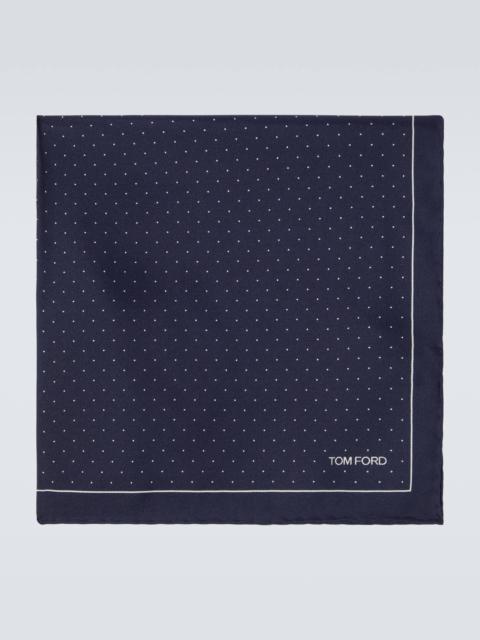 TOM FORD Polka-dot silk pocket square