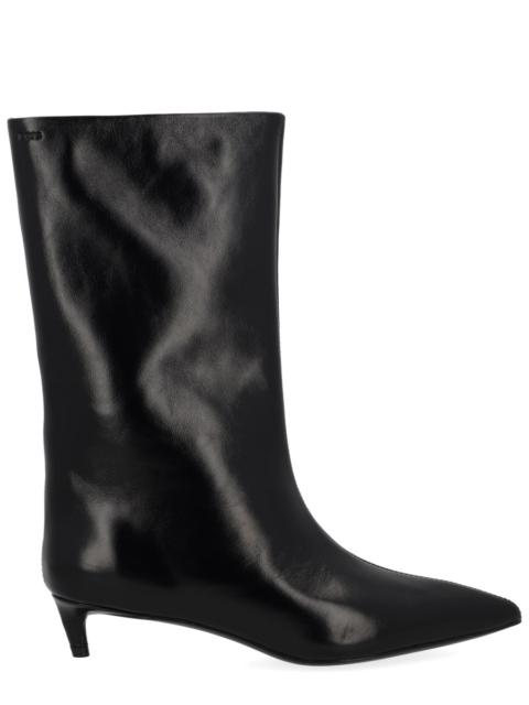 BOSS LEATHER HEELED BOOTS