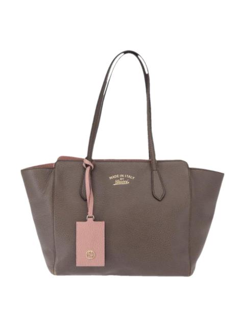 GUCCI Swing leather tote