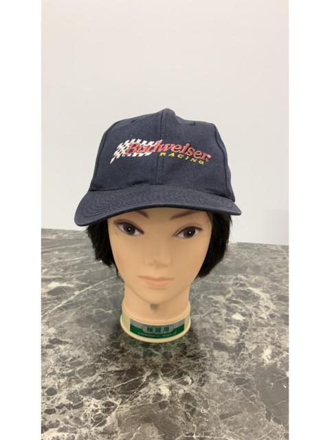 Other Designers Vintage Thrashed Faded Budweiser Racing Cap Hat