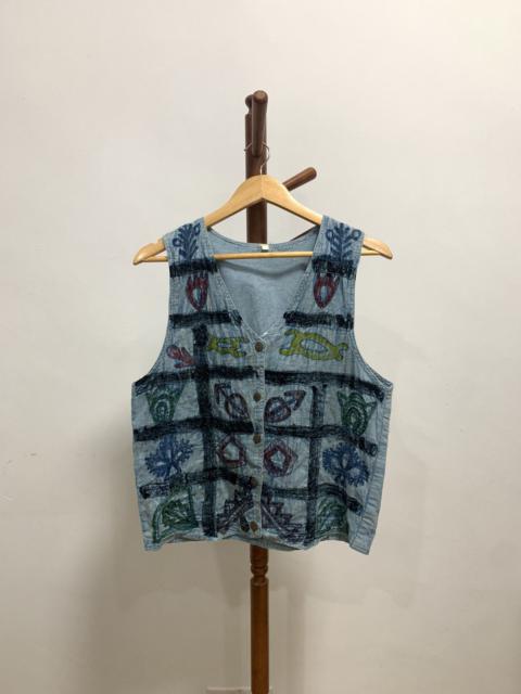 Other Designers Japanese Brand - Vest Faded Denim Kapital Style