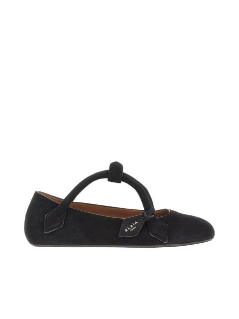 Alaïa SUEDE LEATHER 'LE TECKEL' BALLERINA FLATS