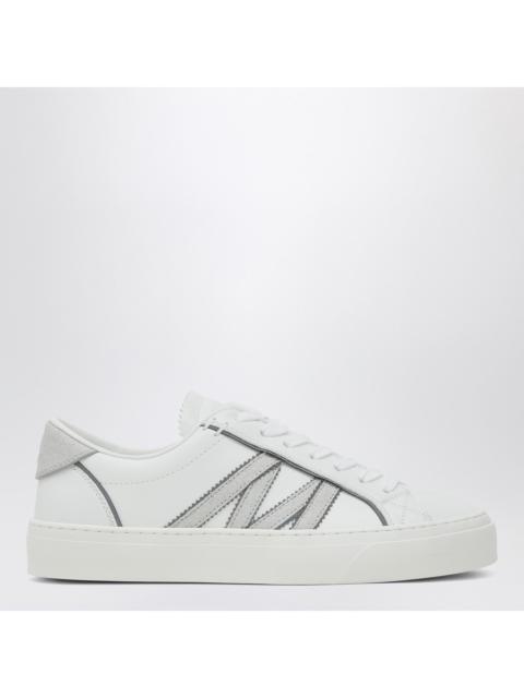 Moncler Moncler White Leather Monaco2 Sneakers Women
