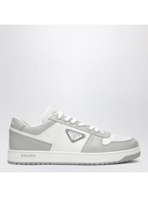 Prada Prada Downtown Sneakers In White/Crystal Leather Men