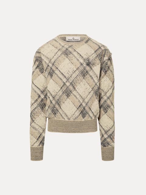 Vivienne Westwood BROKEN TARTAN JUMPER