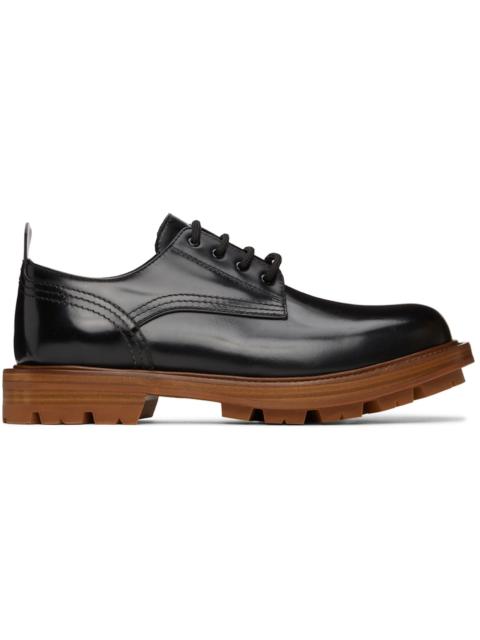 Alexander McQueen Alexander McQueen Shiny Derby Oxfords Black Brown