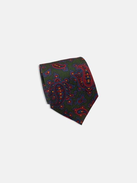 J. PRESS MADE-IN-ENGLAND GREEN PAISLEY ANCIENT MADDER TIE