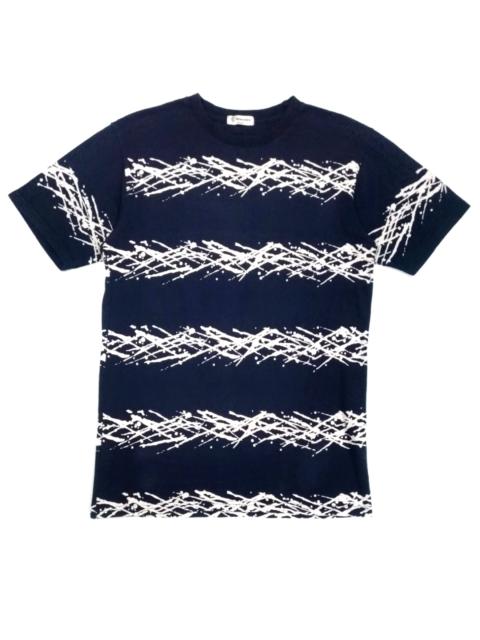 Other Designers Japanese Brand - RARE! BEAUMERE PAINT SPLATTER STRIPES PATTERN T-SHIRT