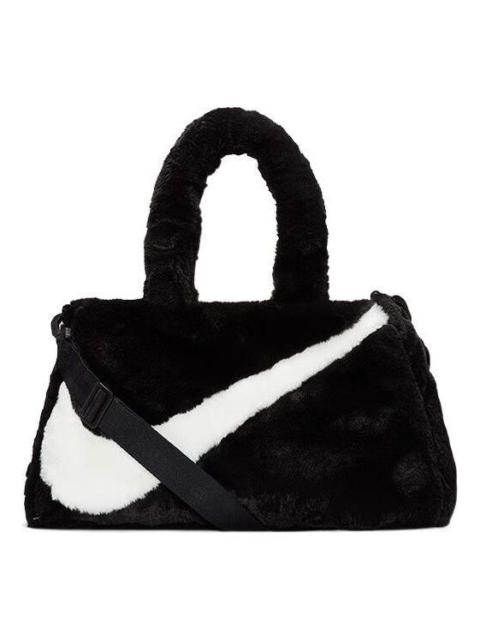 Nike Nike NSW Faux Fur Tote Bag 'Black White' DQ5804-010