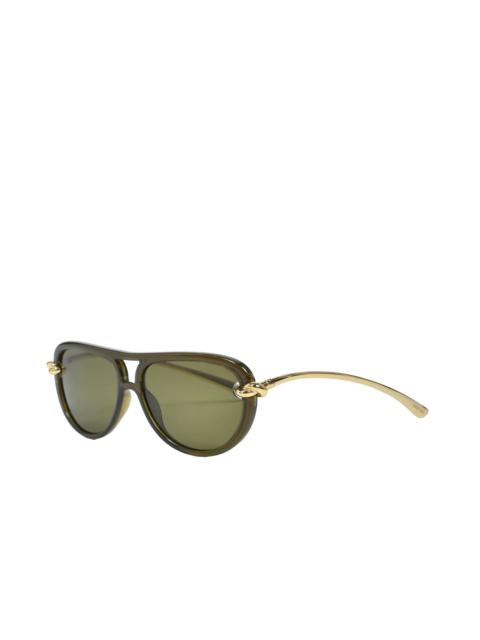 Bottega Veneta KNOT AVIATOR / BRW