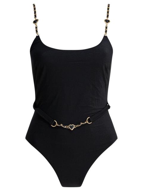 Zimmermann Daylight Chain Scoop Swimwear Black