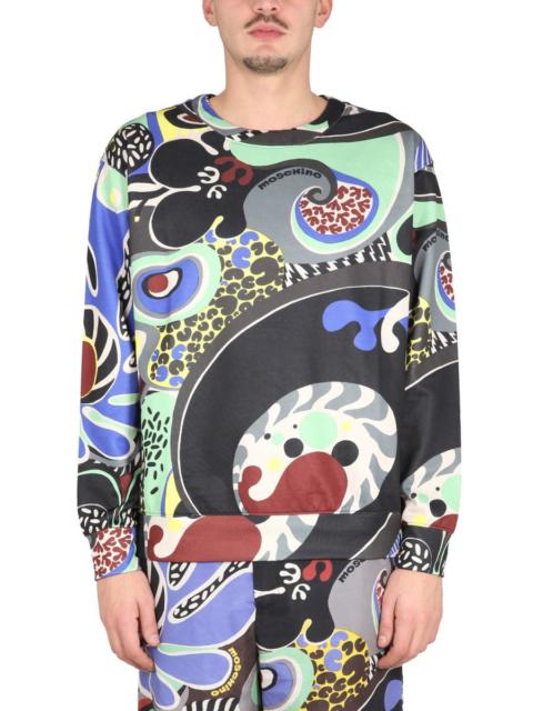 Moschino Moschino Men Psychedelic Print Sweatshirt
