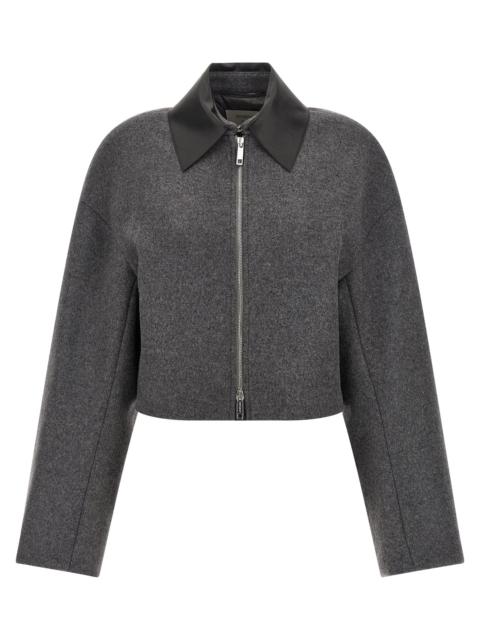 Sportmax Vacuo Puffer Jackets Gray