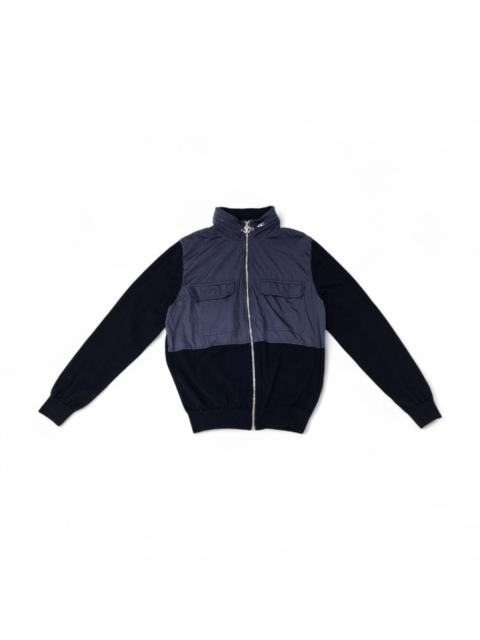 Louis Vuitton LV Full-Zip Hooded Jacket Navy Blue XL - Preowned