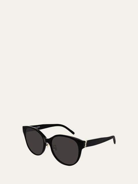 SAINT LAURENT SL M39 Rounded Acetate Sunglasses