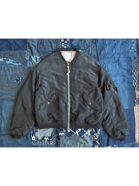 visvim VISVIM 23AW THORSON JKT CRASH MA1 Distressed, Ripped, Muddy-Dyed Air Force Jacket