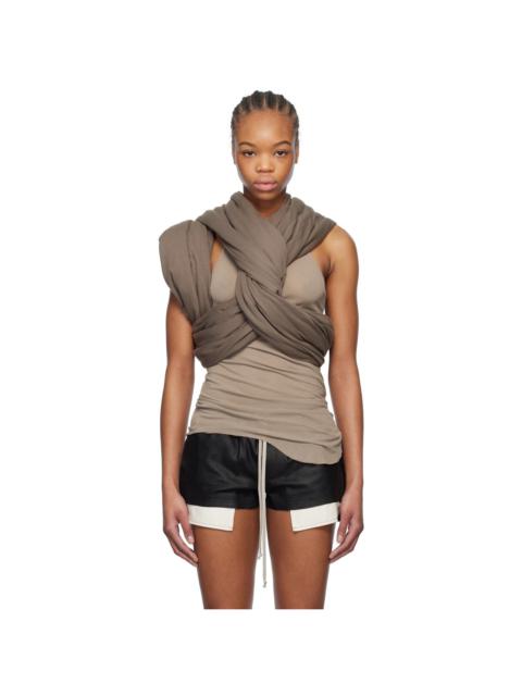 Rick Owens Gray Hollywood Triple Donut Top