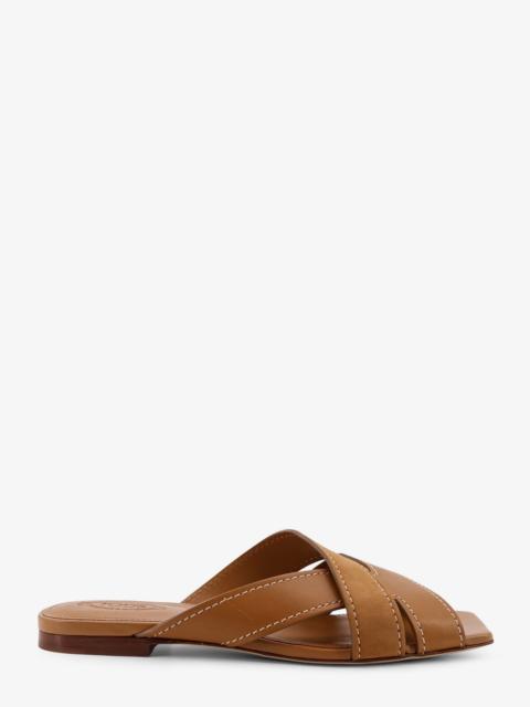 Tod's Tod's Women Leather Sandals With Suede Detail