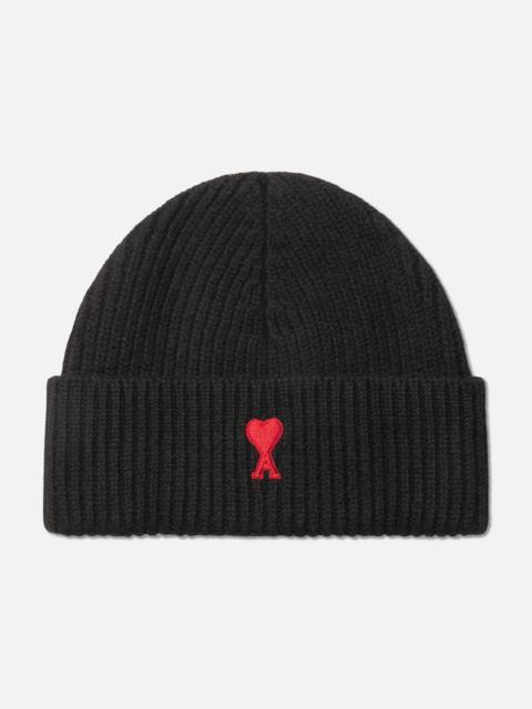 AMI Paris BEANIE WITH CONTRASTED AMI DE COEUR