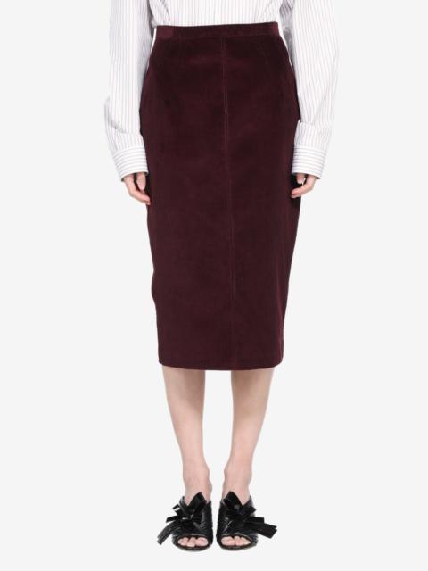 N°21 VELVET PENCIL SKIRT