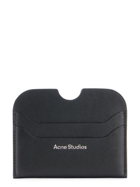 Acne Studios Acne Studios Large Elmas Leather Card Holder in Black at Nordstrom