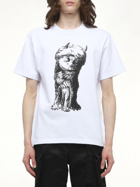 sacai WHERE THE WILD THINGS ARE Monster T-Shirt in White