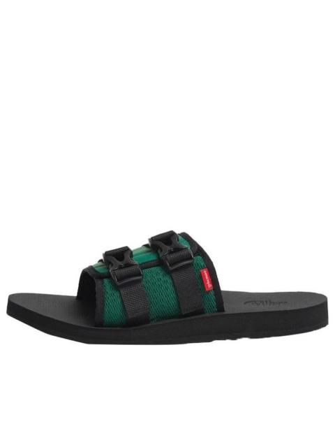 The North Face THE NORTH FACE x Supreme Trekking Base Camp Strap Slides 'Black Green' NF0A7W6N-NL1