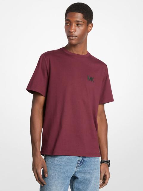 MICHAEL KORS Logo Appliqué Cotton T-Shirt