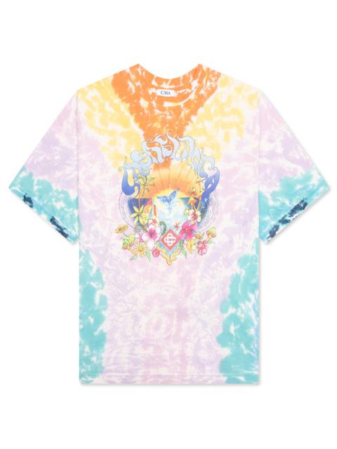 CASABLANCA SURF TRIP PRINTED OVERSIZED T-SHIRT - TIE DYE