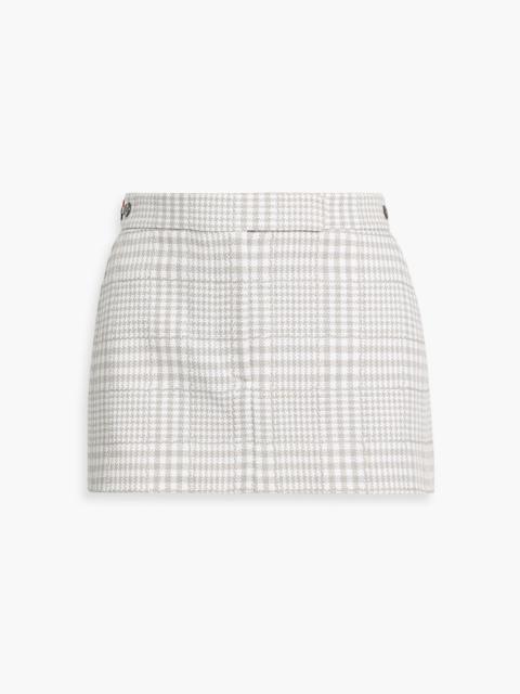 Thom Browne Cotton-tweed mini skirt