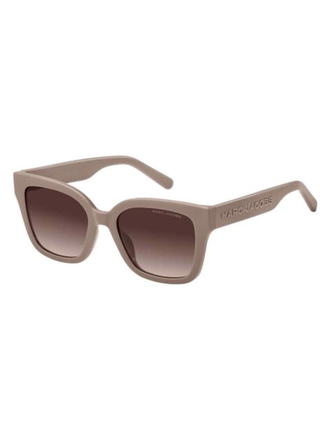 Marc Jacobs Marc Jacobs Brown Gradient Square Ladies Sunglasses MARC 658/S 010A/HA 53