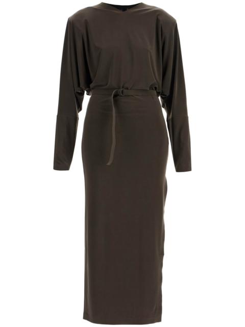 Norma Kamali - Norma Kamali midi slim long dress with side slit