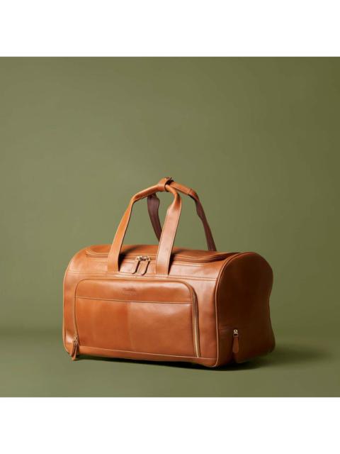 PREMIUM Travel Bag With Leather Calf - Brown