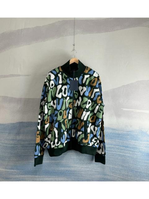 Louis Vuitton Louis Vuitton LV monogram knit zip-up jacket