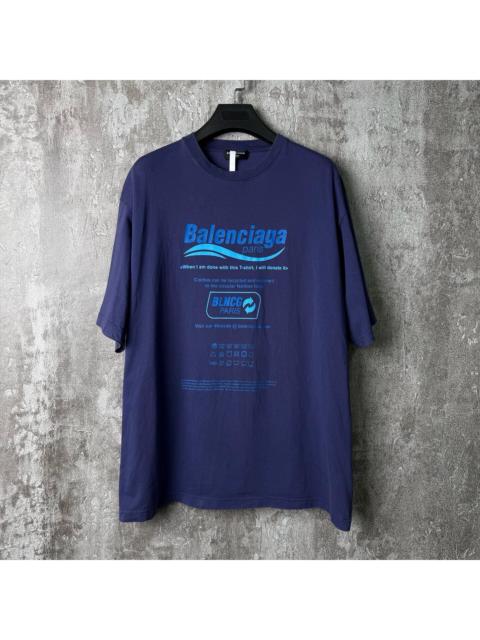 BALENCIAGA Balenciaga Paris eco-friendly letter slogan short-sleeve